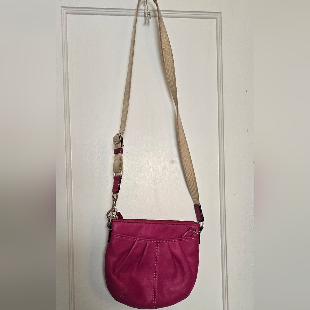 Magenta Coach Crossbody bag